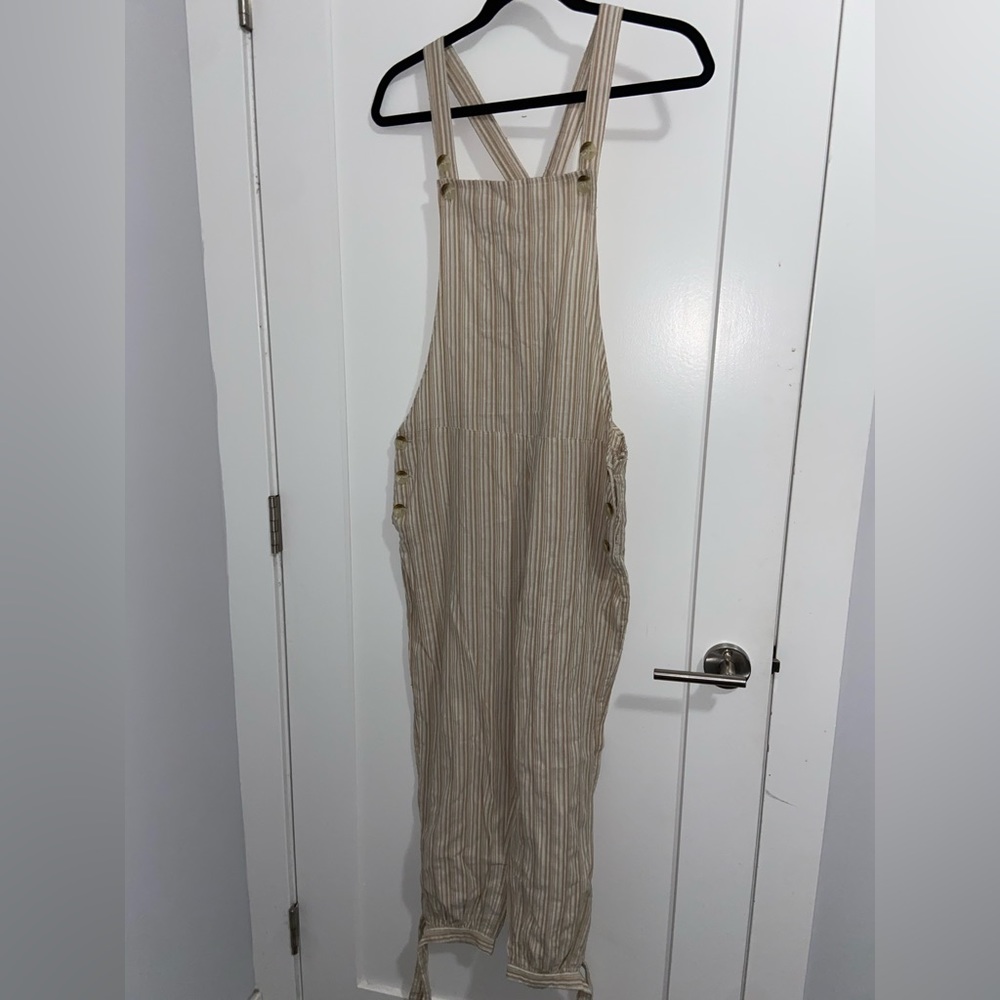 Light linen overalls
